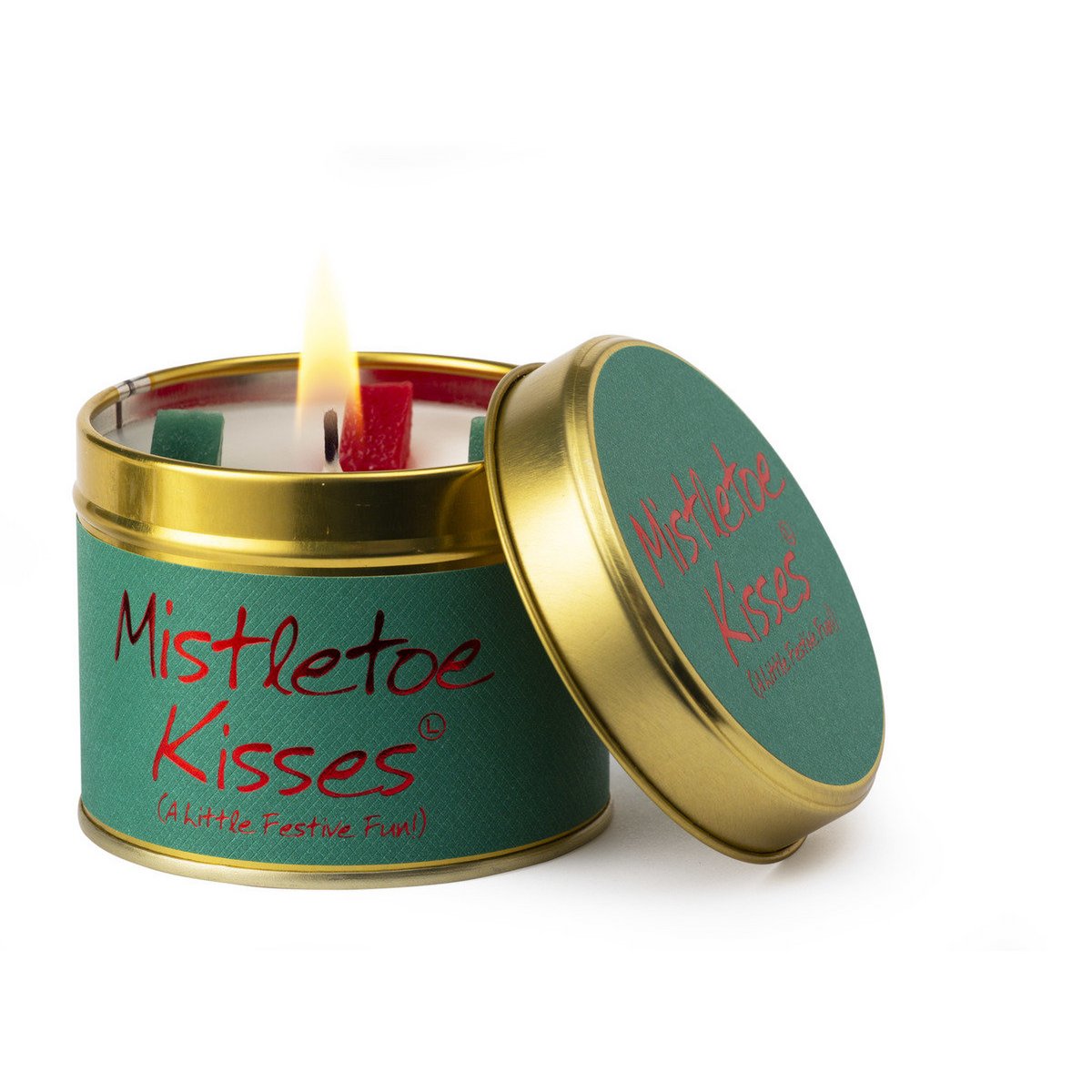 Mistletoe kisses vegan kaars