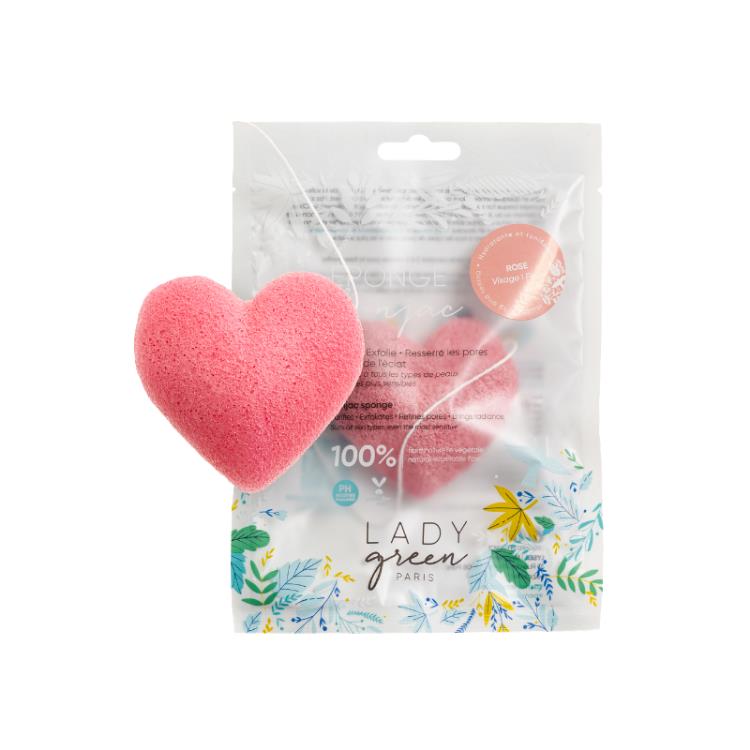 Rozen konjac reinigingssponsje tienerhuid