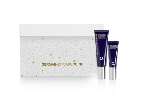 Promo Kerst zuurstofgevende dagcrème met zuurstofgevende oogcrème anti-blauw licht normale-vette huid