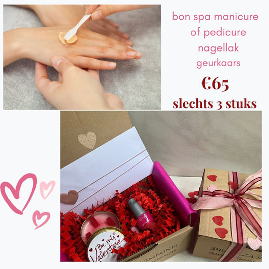 Valentijnscadeaubox Spa manicure of pedicure